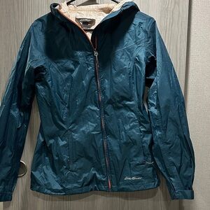 Eddie Bauer Women's Dark Teal Rain Jacket